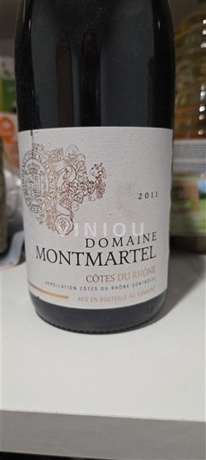 Rhônedalen Côtes du Rhône Domaine Montmartel 2011