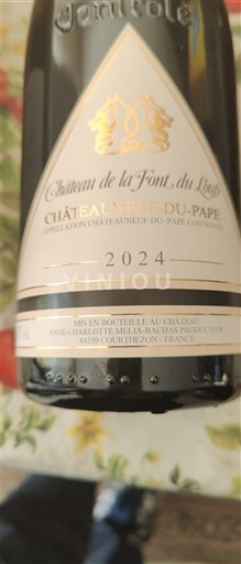 Rhônen laakso Châteauneuf-du-Pape Château La Font du Loup 2024