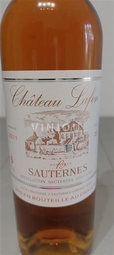 Bordeaux Sauternes Lafon 2011