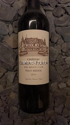 Bordeaux Haut-Médoc Cru Bourgeois Château Clément Pichon 2016