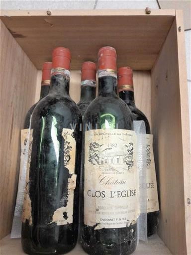 Bordeaux Bordeaux Supérieur Clos L'Église 1982