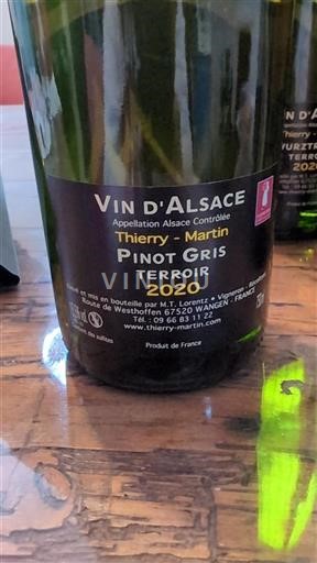 Alsacia Thierry-Martin Terroir 2020