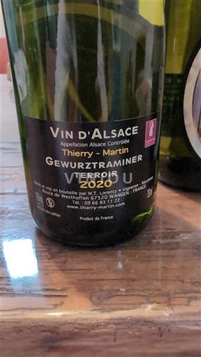 Alsacia Thierry-Martin Gewurztraminer Terroir 2020