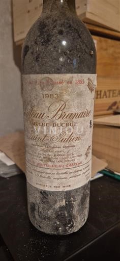 Bordeaux Saint-Julien Grand Cru Château Branaire-Ducru 1983