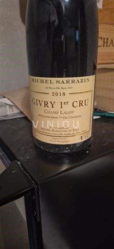Burgundi Givry Premier Cru Michel Sarrazin Champ Lalot 2018