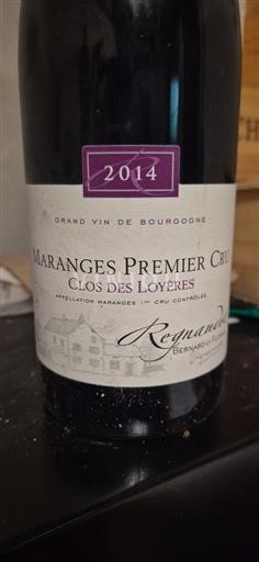 Burgundsko Maranges Premier Cru Domaine Regnaudot Clos des Loyères 2014