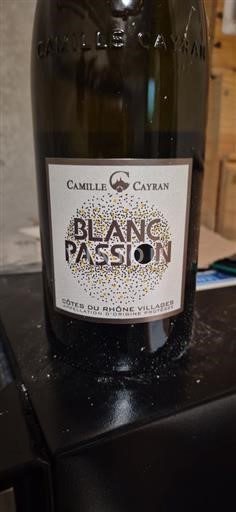 Valle del Ródano Côtes del Ródano Pueblos Camille Cayran Blanc Passion 2021