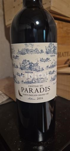 Bordeaux Saint-Émilion Château Paradis 2016