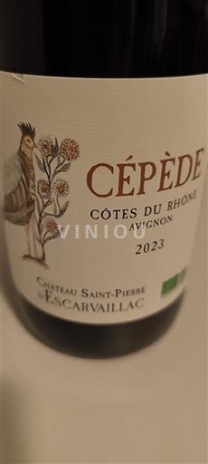 Rhône Valley Côtes-du-Rhône Château Saint-Pierre Escarvaillac Cépède 2023