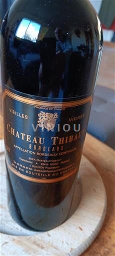 Bordéus Chateau Thibaut Vieilles Vignes 2019