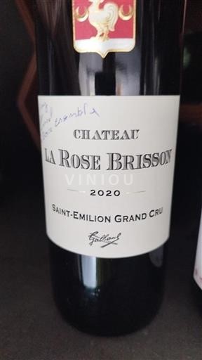 Bordeaux Saint-Émilion Grand Cru Château La Rose Brisson 2020