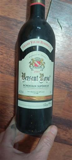 Bordeaux Bordeaux Supérieur Versant Royal 2001