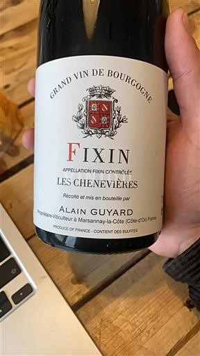Burgundy Fixin Grand Cru Alain Guyard Les Chenevi%c3%a8res 2018