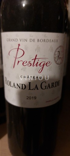 Bordeaux Blaye-Côtes-de-Bordeaux Château Roland La Garde Prestige 2019