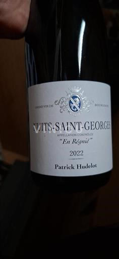 Burgundija Nuits-Saint-Georges Domaine Patrick Hudelot En Réginié 2022