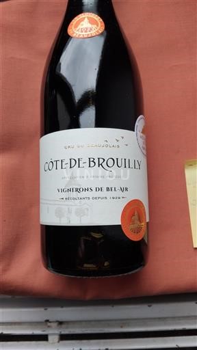 Beaujolais Côte-de-brouilly Vignerons de Bel Air 2023