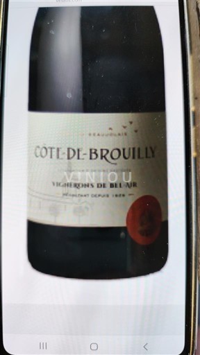 Beaujolais Côte-de-Brouilly Vignerons de Bel Air 2023