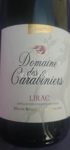 Rhône Valley Lirac Domaine Des Carabiniers 2020