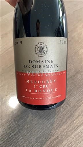 Burgundy Unspecified Premier Cru Domaine Suremain La Bonduë 2019