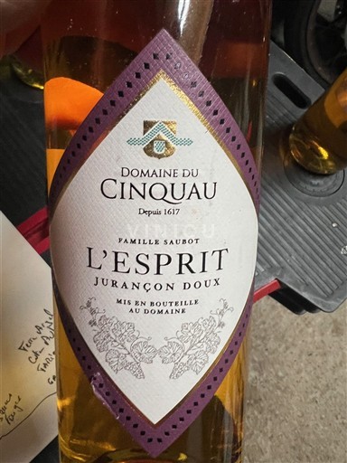 Sydvestfrankrig Jurançon Domaine Cinquau L'Esprit Ikke årgangsbestemt