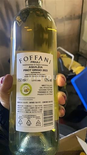Friuli-Venezia Giulia Friuli Aquileia Foffani Pinot Grigio 2023