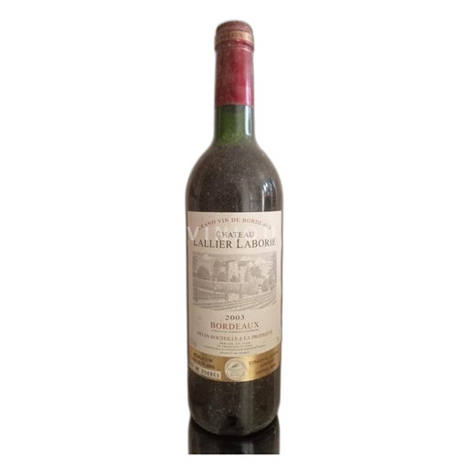 Bordeaux Pauillac Château Lallier Laborie 2003 2003
