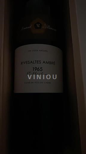 Roussillon Rivesaltes Arnaud de Villeneuve Collection 1965