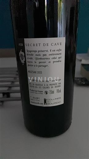 Languedoc et Roussillon Pays d'oc Les Collines du Bourdic Secret de Cave 2023