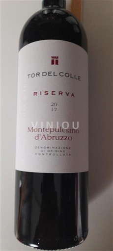 Abruzzerne Montepulciano d'Abruzzo Tor del Colle Riserva 2017