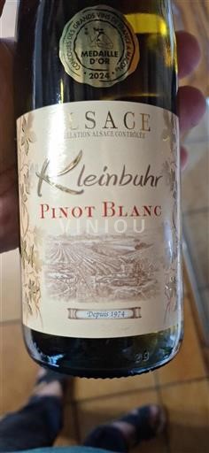Alsacia Grand Cru Kleinbuhr Pinot Blanc Sin añada