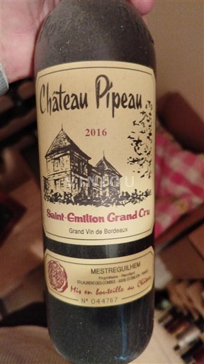 Bordeaux Saint-Émilion Grand Cru Pipeau 2016