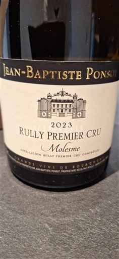 Burgundy Rully Premier Cru Jean-Baptiste Ponsot Molesme 2023