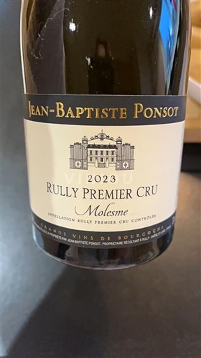 Burgundsko Rully Premier Cru Jean-Baptiste Ponsot Molesme 2023