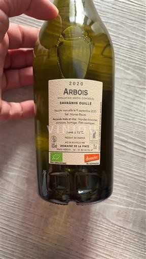 Jura Arbois Domaine La Pinte Savagnin Ouillé 2020