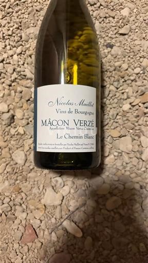 Bourgondië Mâcon en mâcon-dorpen Nicolas Maillet Le Chemin Blanc 2020