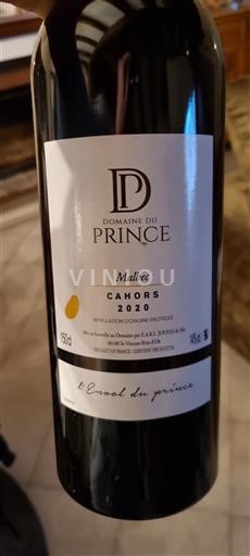 Jihozápad Cahors Domaine Prince l'Envol du prince 2020