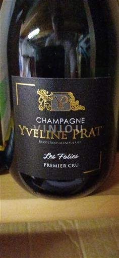 Champagne Sâm-panh Premier Cru Yveline Prat Les Folies Không niên vụ
