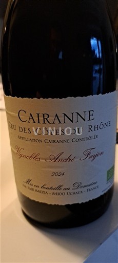 Rhônen laakso Cairanne Vignobles André Fazon 2024