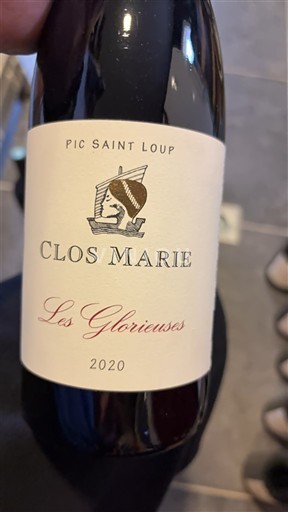 Langvedok Pic-saint-loup Clos Marie Les Glorieuses 2020