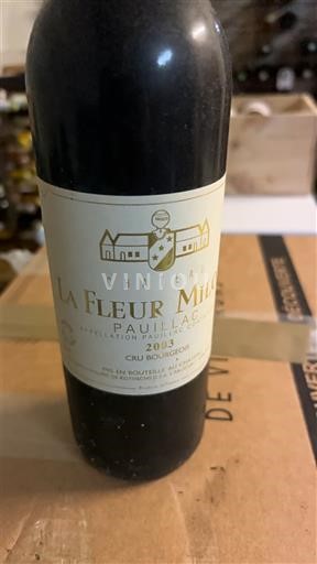 Bordeaux Pauillac La Fleur Milon 2003