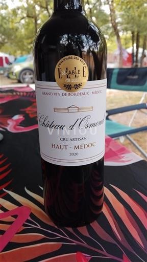 Bordeaux Haut-Médoc Château Osmond 2020