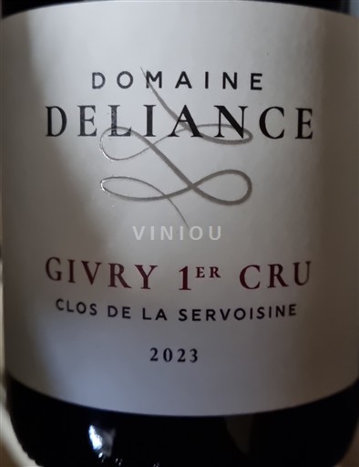 Bourgogne Givry Premier Cru ,,, Domaine Deliance Givry 1er Cru 2023