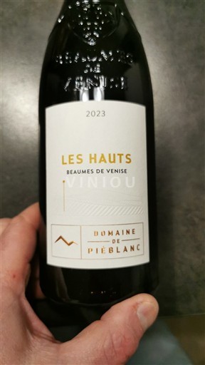 Rhônevallei Beaumes de Venise Domaine Piéblanc Les Hauts 2023