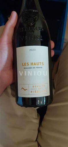 Valle del Ródano Beaumes de Venise Domaine Piéblanc Les Hauts 2023