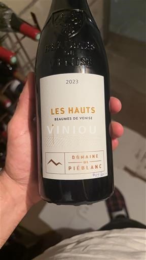 Valea Ronului Beaumes de Venise Domaine Piéblanc Les Hauts 2023