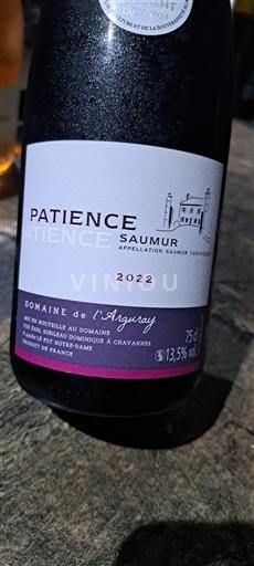 Dolina Loare Saumur Domaine L'Arguray Patience 2022