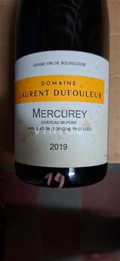 Borgonha Mercurey Domaine Laurent Dufouleur Château Mi-Pont 2019