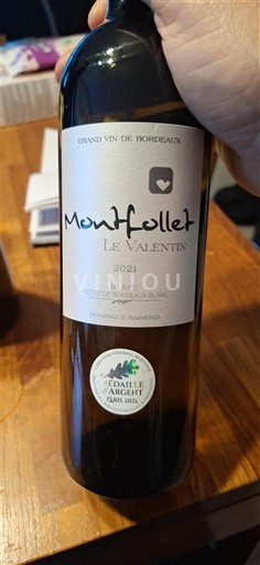 Bordeaux Blaye-Côtes-de-Bordeaux Château Montfollet Le Valentin 2021