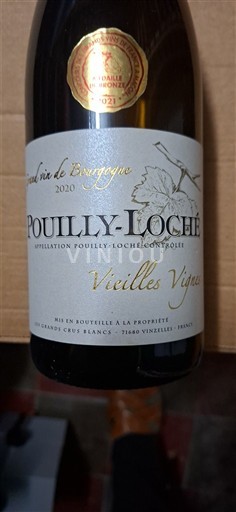 Burgundsko Pouilly-Loché Les Grands Crus Blancs Vieilles Vignes 2020