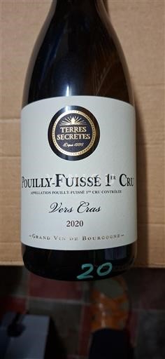 Borgoña Pouilly-fuissé Premier Cru Terres Secrètes Vers Cras 2020